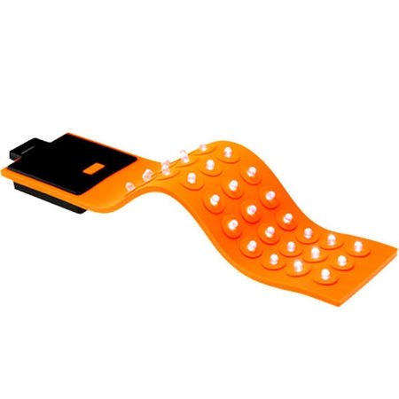 WHOLE-IN-ONE Magnetic Silicone Orange 30 LED Flex ORANGE Flashlight 3 Functions Handsfree WH1694629